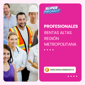 Base de Datos Profesionales Rentas Altas Región Metropolitana